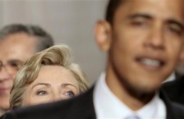 Barack Obama et Hillary Clinton