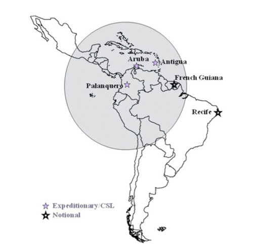 Région à la portée des C-17