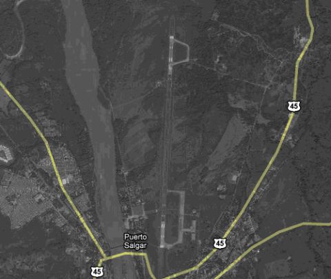 Photo aérienne de la base de Palanquero