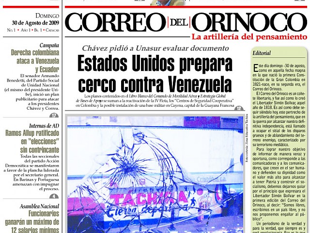 Le nouveau Correo del Orinoco