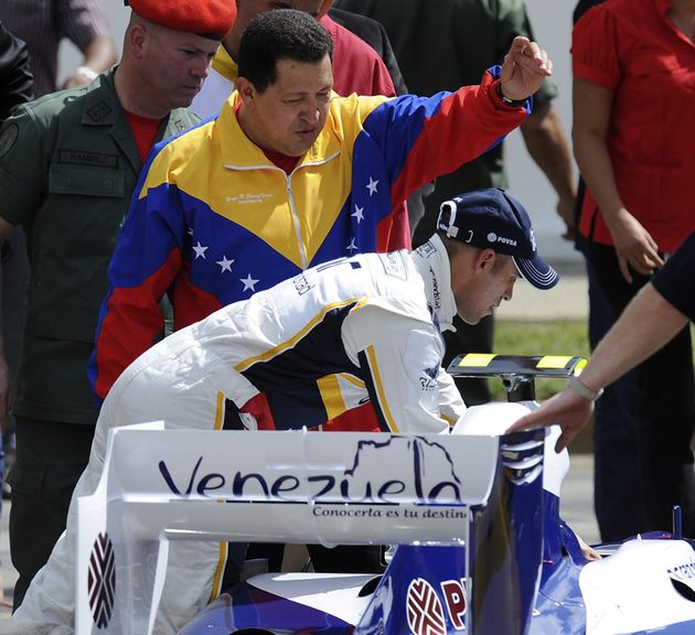 Hugo Chávez et Pastor Maldonado