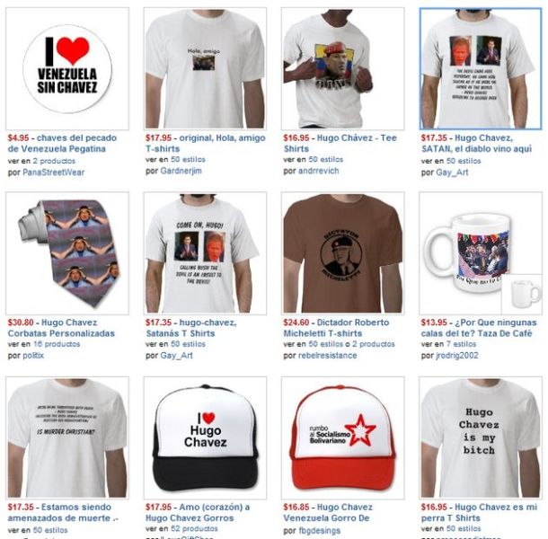 Hugo Chávez t-shirt casquette