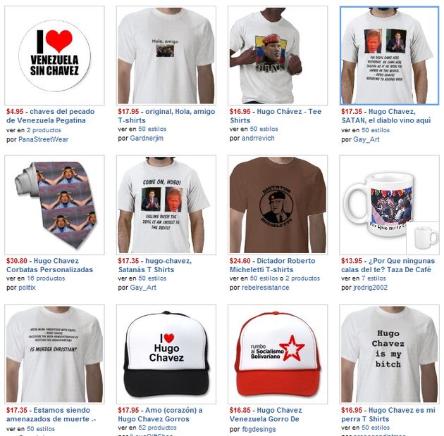 Hugo Chávez t-shirt casquette