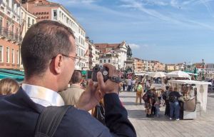 Touristes vénézuéliens à Venise