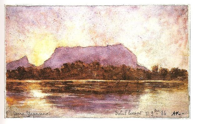 Amanecer en el cerro Yapacana