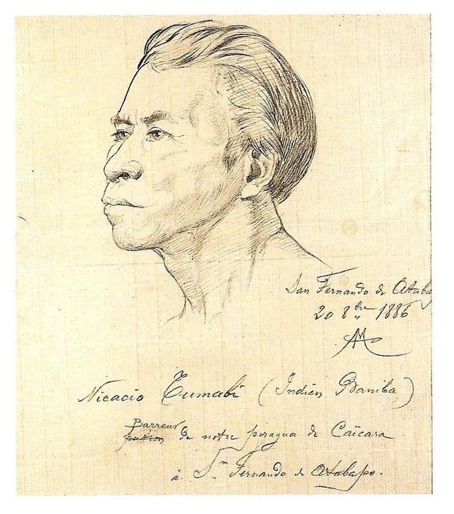 Auguste Morisot, Nicacio Tumaki, indienne Baniva