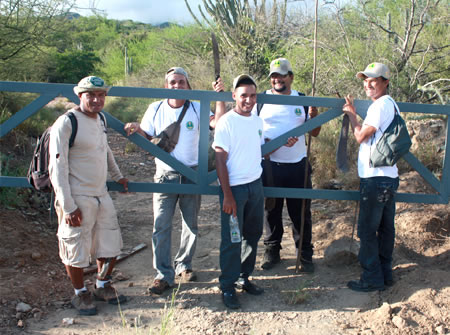 Écogardes à Macanao, Margarita, Venezuela