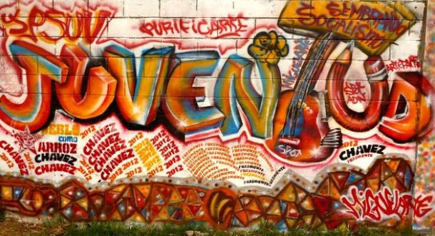 Peinture murale pro-Chávez