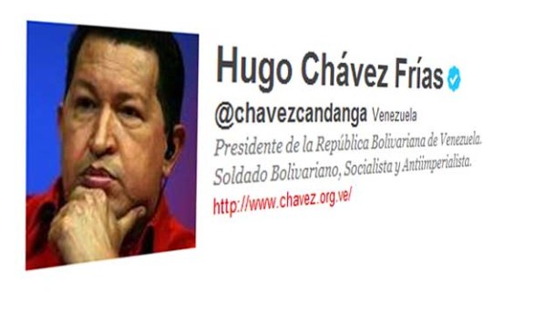 Chavez sur Twitter