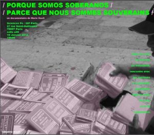 L'affiche de "Porque somos soberanos" de Marie Dault