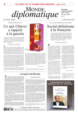 Monde Diplomatique, avril 2013