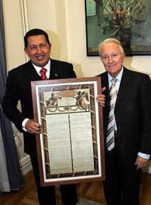 Hugo Chávez et Georges Sarre