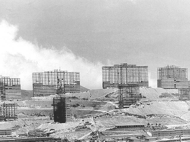 Caracas Le complexe du 23 de Enero en construction